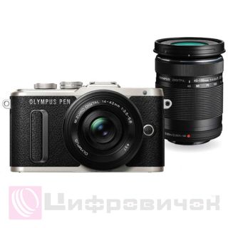 Olympus PEN E-PL8 Kit (14-42 + 40-150mm) Black