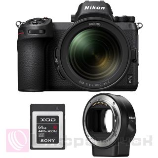 Nikon Z6 kit (24-70mm) + FTZ Adapter Kit + 64 GB XQD