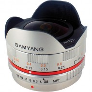Samyang 7.5mm f 3.5 UMC Fisheye Panasonic/Olympus Micro 4/3 Silver