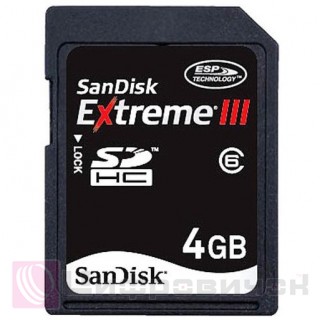 SanDisk 4 Gb SDHC Extreme III