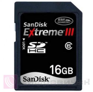 SanDisk 16 Gb SDHC Extreme III