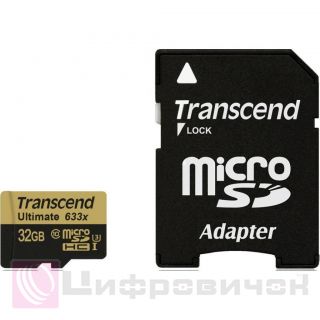 Transcend 32 GB microSDHC UHS-I U3M Ultimate (SD Adapter)