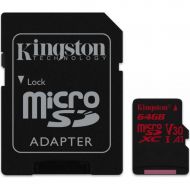 Kingston 64 GB microSDXC class 10 UHS-I U3 Canvas React (SD Adapter)