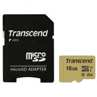 Transcend 16 GB microSDHC UHS-I U3 500S (SD Adapter)