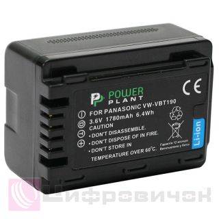 PowerPlant Panasonic VW-VBT190 1780mAh