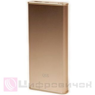 Power Bank PowerPlant/Q1S/Quick-Charge 2.0/10200mAh Gold