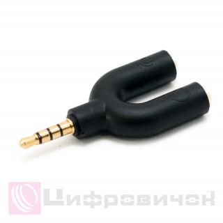 ���������� Extradigital mini jack 3.5 mm - 2 Jack F 3.5 mm (�������+���������)