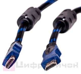 ³��� ������ PowerPlant HDMI - HDMI, 10�, ���������� ���������, 1.4V, Nylon, Pouble ferrites