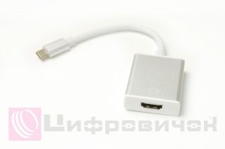 ������-���������� PowerPlant HDMI female - USB Type-C, 0.15�