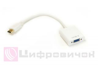 ������-���������� PowerPlant HDMI - VGA, 0.15�, ���������� ���������