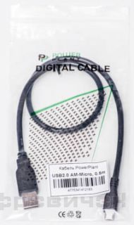 ������ PowerPlant USB 2.0 AM - Micro, 0.5�