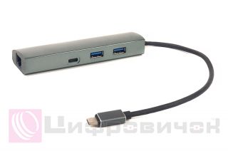���������� PowerPlant USB 3.0 2 ����� + 1 ���� Type-C USB 3.1 + Gigabit Ethernet
