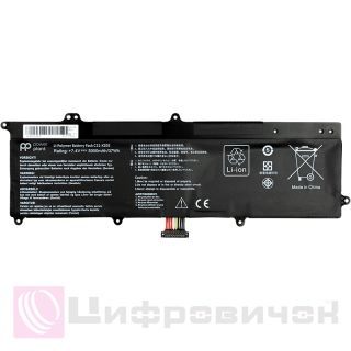 PowerPlant ASUS VivoBook S200E Series (C21-X202) 7.4V 5000mAh
