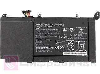 PowerPlant ASUS VivoBook S551L (A42-S551) 11.4V 4400mAh (original)