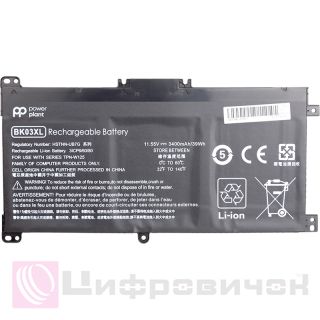 PowerPlant HP Pavilion X360 14-BA (BK03XL, HSTNN-LB7S) 11.55V 3400mAh