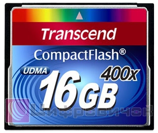 Transcend 16 Gb 400x CompactFlash Card