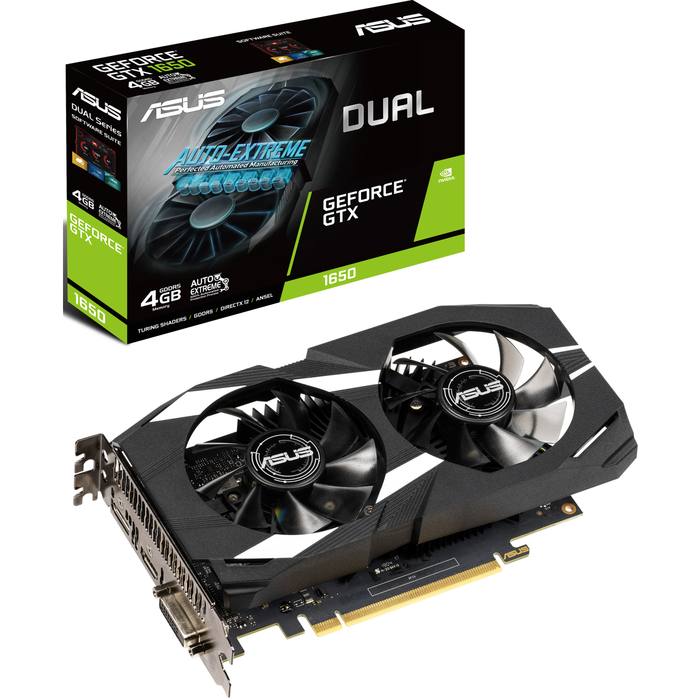 ³�������� ASUS GeForce GTX1650 4096Mb DUAL (DUAL-GTX1650-4G)