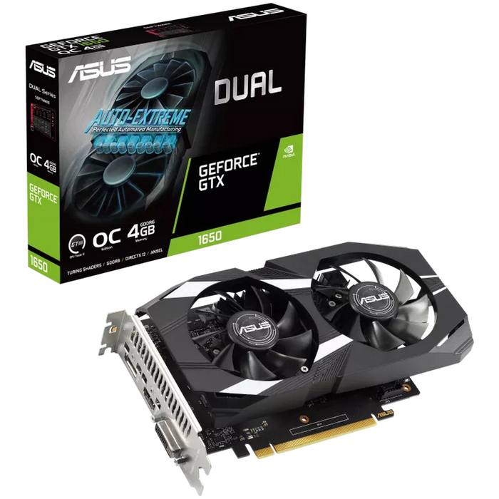 ³�������� ASUS GeForce GTX1650 4096Mb DUAL OC D6 V2 (DUAL-GTX1650-O4GD6-P-V2)