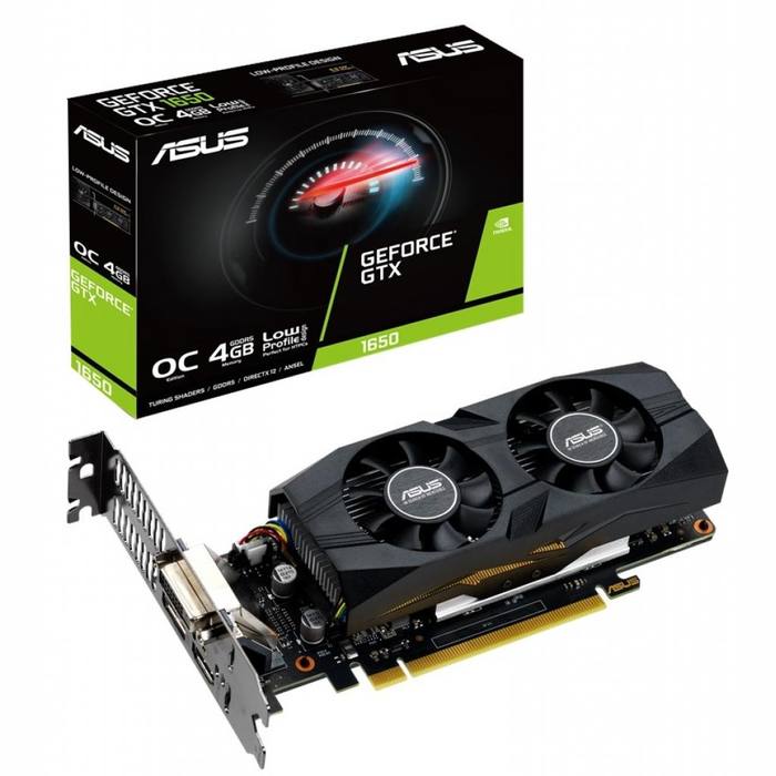 ³�������� ASUS GeForce GTX1650 4096Mb OC LP BRK (GTX1650-O4G-LP-BRK)