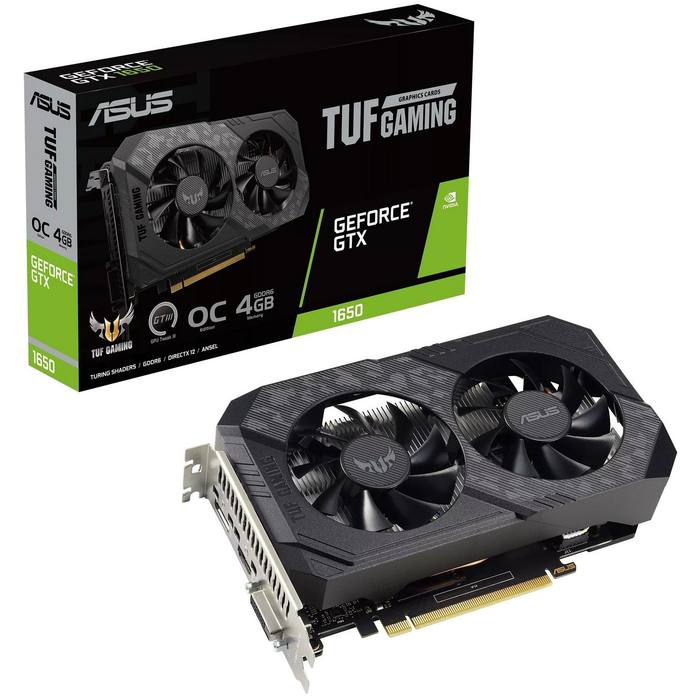 ³�������� ASUS GeForce GTX1650 4096Mb TUF OC D6 P V2 GAMING (TUF-GTX1650-O4GD6-P-V2-GAMING)