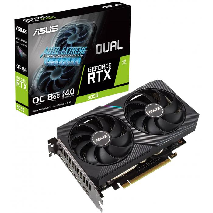 ³�������� ASUS GeForce RTX3050 8Gb DUAL OC (DUAL-RTX3050-O8G)
