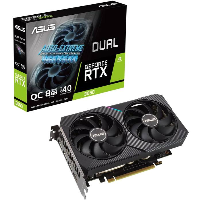³�������� ASUS GeForce RTX3060 8Gb DUAL OC (DUAL-RTX3060-O8G)