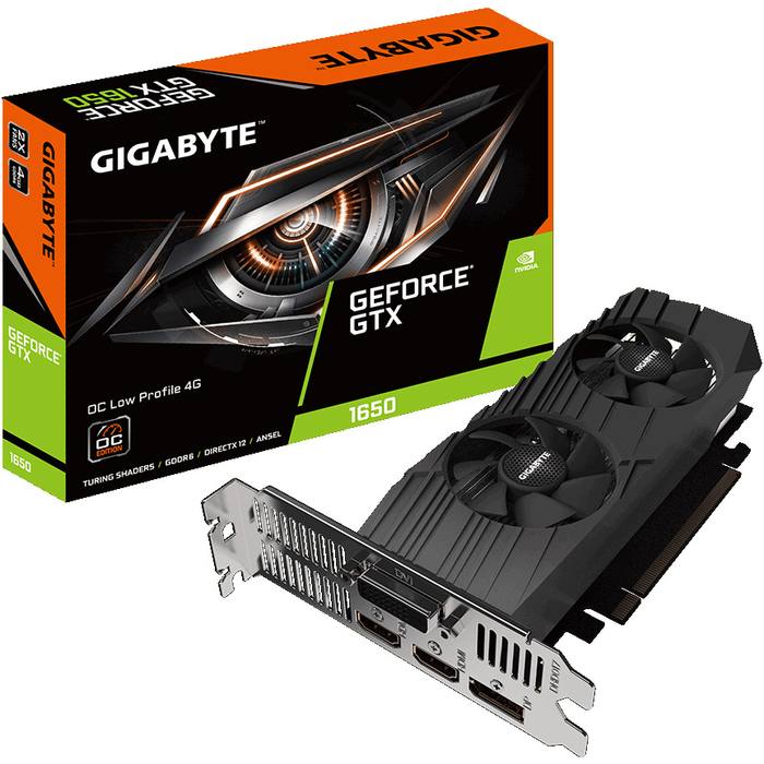 ³�������� GIGABYTE GeForce GTX1650 4096Mb OC LP D6 (GV-N1656OC-4GL)