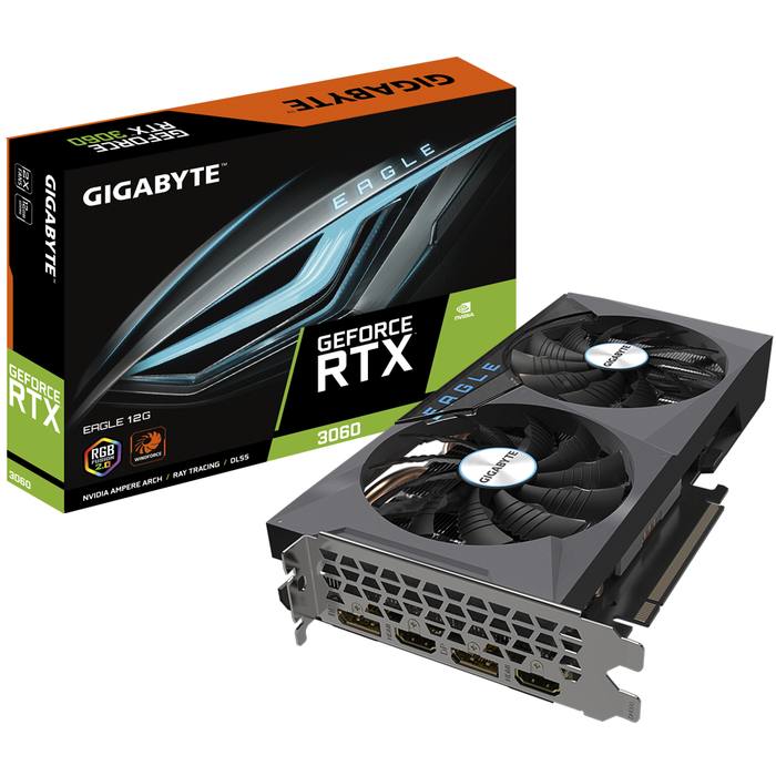 ³�������� GIGABYTE GeForce RTX3060 12Gb EAGLE LHR (GV-N3060EAGLE-12GD 2.0)