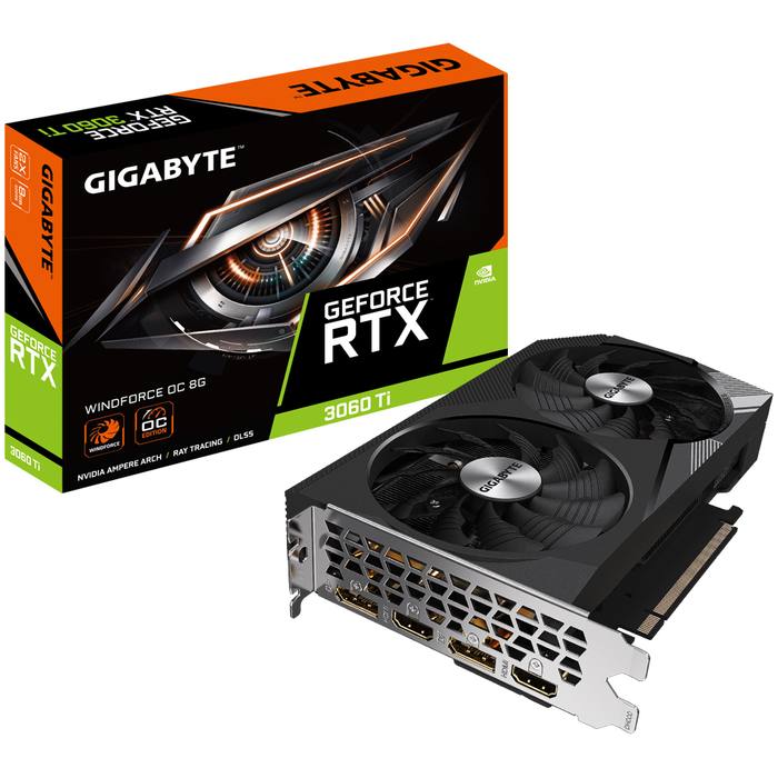 ³�������� GIGABYTE GeForce RTX3060Ti 8Gb WINDFORCE OC (GV-N306TWF2OC-8GD)