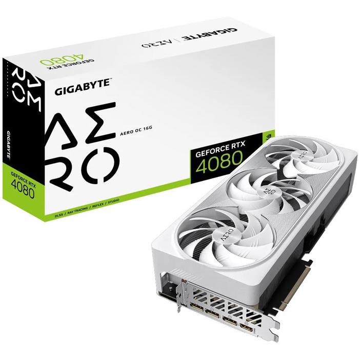 ³�������� GIGABYTE GeForce RTX4080 16Gb AERO OC (GV-N4080AERO OC-16GD)