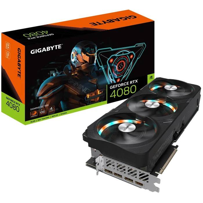³�������� GIGABYTE GeForce RTX4080 16Gb GAMING OC (GV-N4080GAMING OC-16GD)