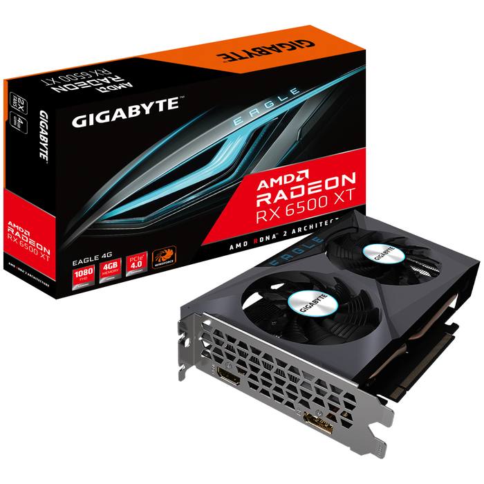 ³�������� GIGABYTE Radeon RX 6500 XT 4Gb EAGLE (GV-R65XTEAGLE-4GD)