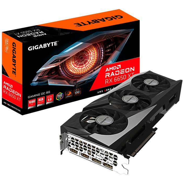 ³�������� GIGABYTE Radeon RX 6650 XT 8Gb GAMING OC (GV-R665XTGAMING OC-8GD)