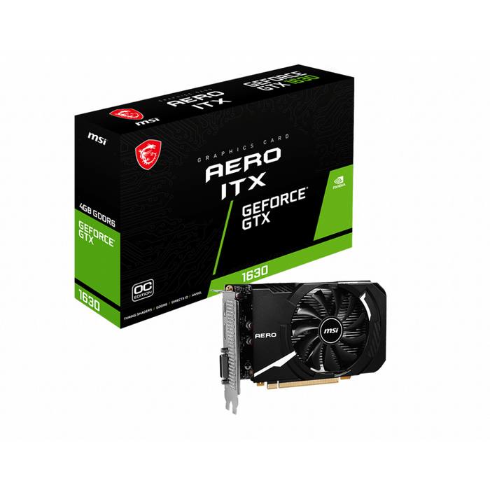 ³�������� MSI GeForce GTX1630 4096Mb AERO ITX OC (GTX 1630 AERO ITX 4G OC)