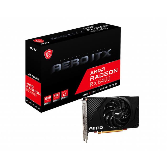³�������� MSI Radeon RX 6400 4Gb AERO ITX (RX 6400 AERO ITX 4G)