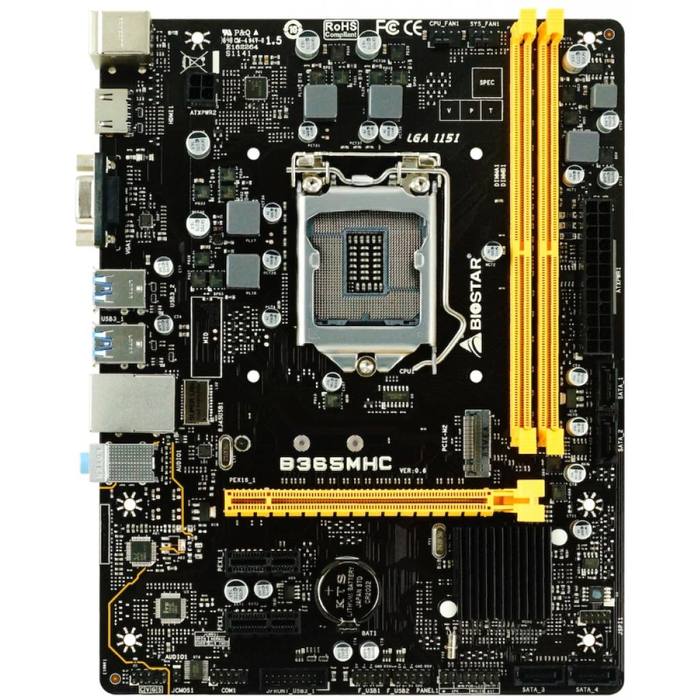 ����������� ����� Biostar B365MHC
