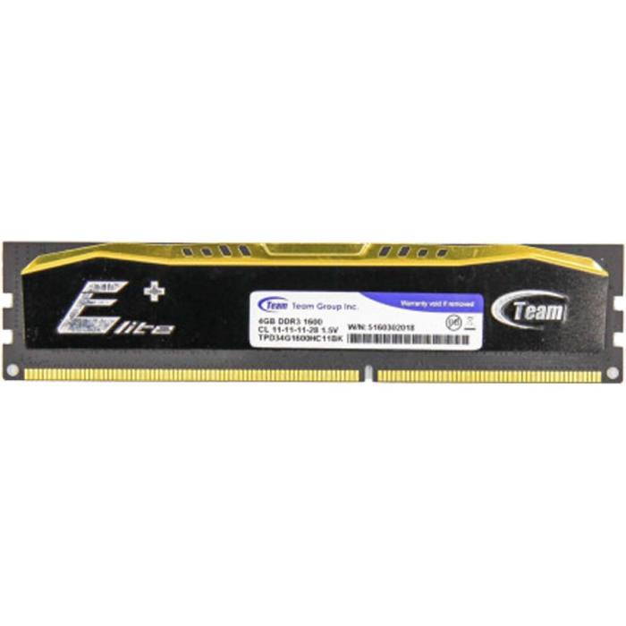 ������ ���`�� ��� ����`����� DDR3 4GB 1600 MHz Elite Plus Black Team (TPD34G1600HC11BK OEM)