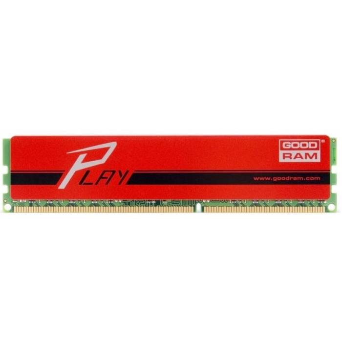 ������ ���`�� ��� ����`����� DDR3 4GB 1600 MHz Play Red Goodram (GYR1600D364L9S/4G)