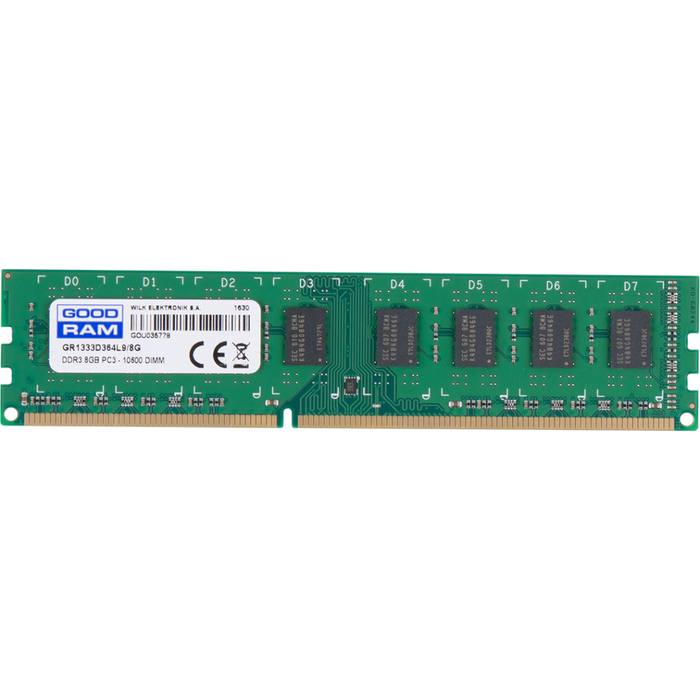 ������ ���`�� ��� ����`����� DDR3 8GB 1333 MHz Goodram (GR1333D364L9/8G)
