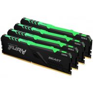 ������ ���`�� ��� ����`����� DDR4 128GB (4x32GB) 3200 MHz Beast RGB Kingston Fury (ex.HyperX) (KF432C16BBAK4/128)