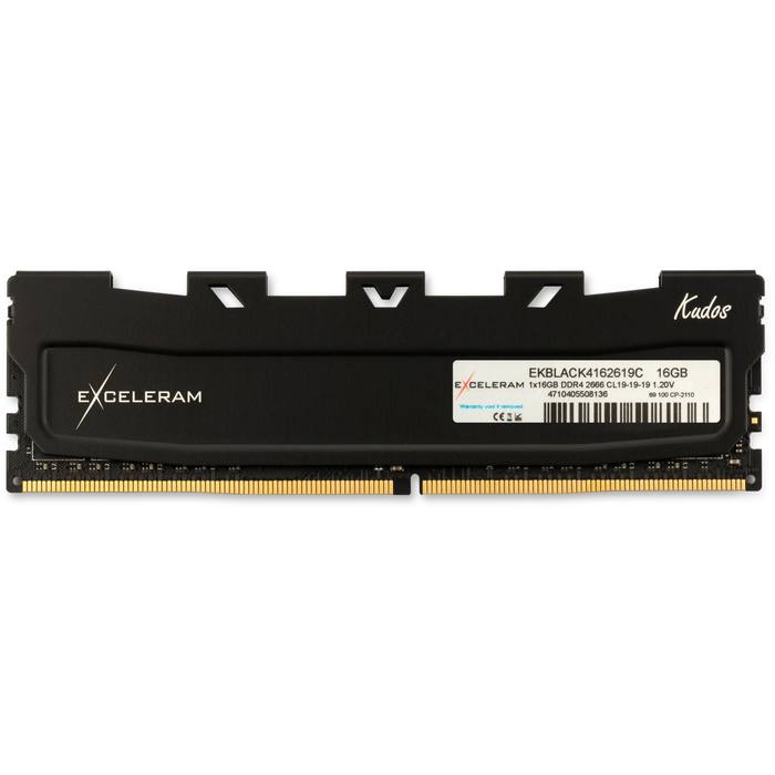 ������ ���`�� ��� ����`����� DDR4 16GB 2666 MHz Black Kudos eXceleram (EKBLACK4162619C)