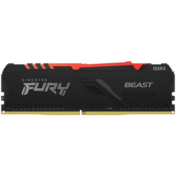 ������ ���`�� ��� ����`����� DDR4 16GB 2666 MHz FURY Beast RGB Kingston Fury (ex.HyperX) (KF426C16BBA/16)