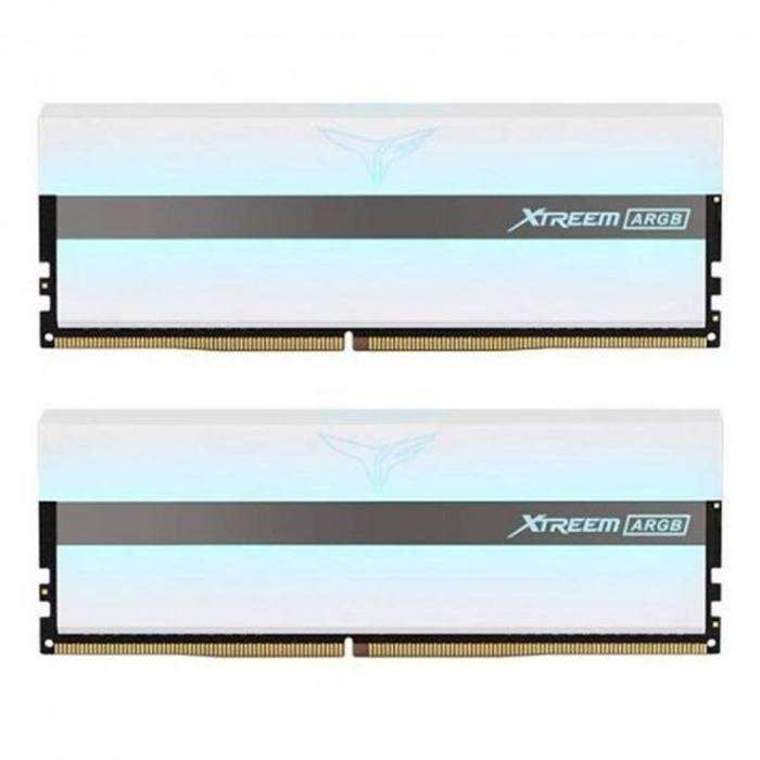 ������ ���`�� ��� ����`����� DDR4 16GB (2x8GB) 3200 MHz T-Force Xtreem ARGB White Team (TF13D416G3200HC16CDC01)