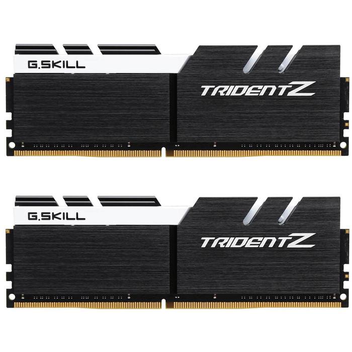 ������ ���`�� ��� ����`����� DDR4 16GB (2x8GB) 3200 MHz Trident Z Black H/White G.Skill (F4-3200C16D-16GTZKW)