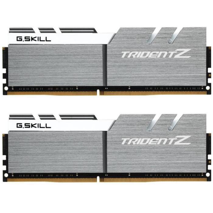 ������ ���`�� ��� ����`����� DDR4 16GB (2x8GB) 3200 MHz Trident Z Silver H G.Skill (F4-3200C14D-16GTZSW)