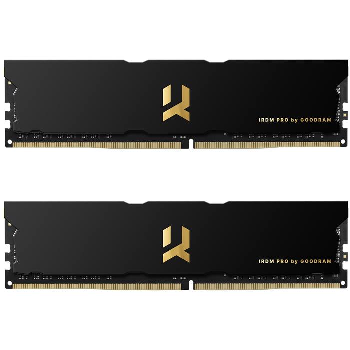 ������ ���`�� ��� ����`����� DDR4 16GB (2x8GB) 3600 MHz Iridium Pro Black Goodram (IRP-3600D4V64L17S/16GDC)