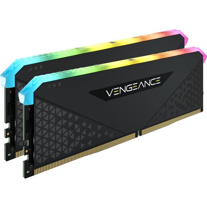 ������ ���`�� ��� ����`����� DDR4 16GB (2x8GB) 3600 MHz Vengeance RGB RS Black Corsair (CMG16GX4M2D3600C18)