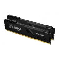 ������ ���`�� ��� ����`����� DDR4 16GB (2x8GB) 3733 MHz Fury Beast Black Kingston Fury (ex.HyperX) (KF437C19BBK2/16)