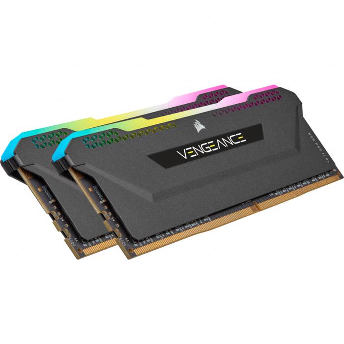 ������ ���`�� ��� ����`����� DDR4 16GB (2x8GGB) 3600 MHz Vengeance RGB Pro SL Black Corsair (CMH16GX4M2D3600C18)
