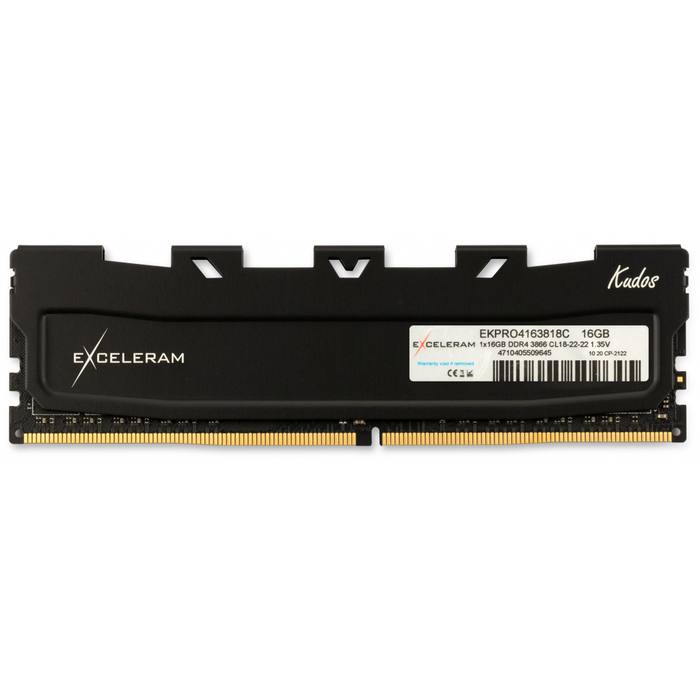 ������ ���`�� ��� ����`����� DDR4 16GB 3866 MHz Black Kudos PRO eXceleram (EKPRO4163818C)